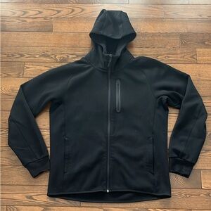 Uniqlo Men's Black Performance Scuba Style Hoodie